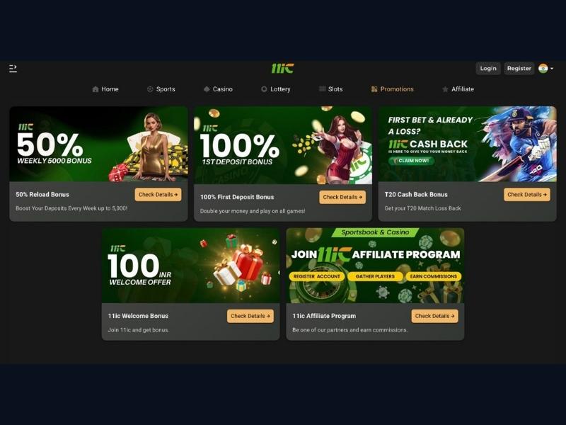 Bonusse bei 11ic Casino