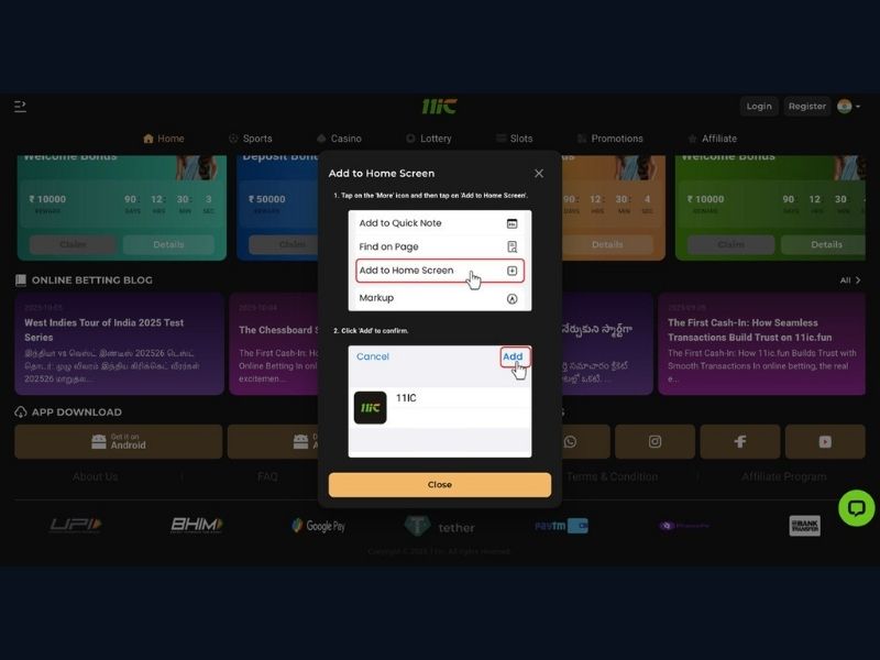 Lucky Jet bei 11ic Mobile Version spielen