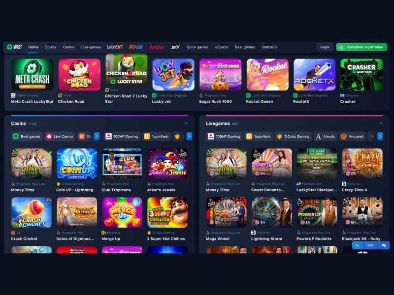 Haga un depósito en Lucky Star Casino