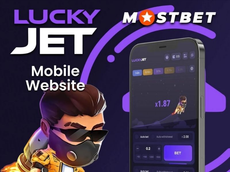 Lucky Jet game via Mostbet mobile app